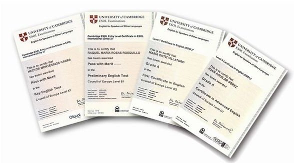 Cambridge A2 C1 FS Certificates